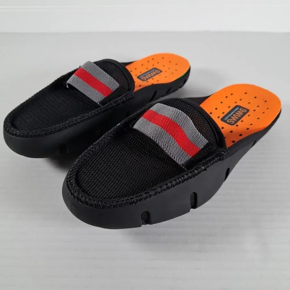 SWIMS Slide Loafers Mens 5 Black Mesh Upper Slip On Water Shoes Pool Beach